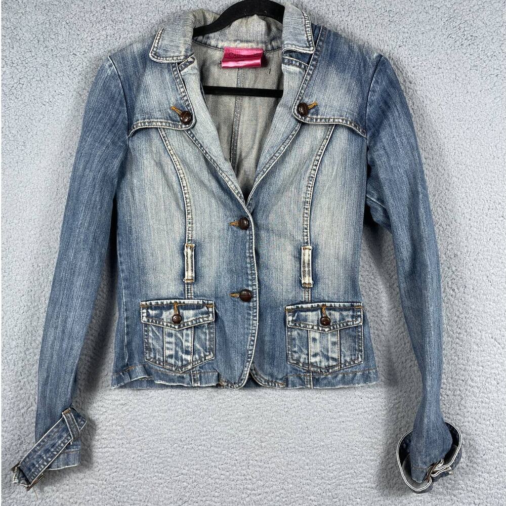 Carol's Denims Women's Denim Jacket Y2K Size M